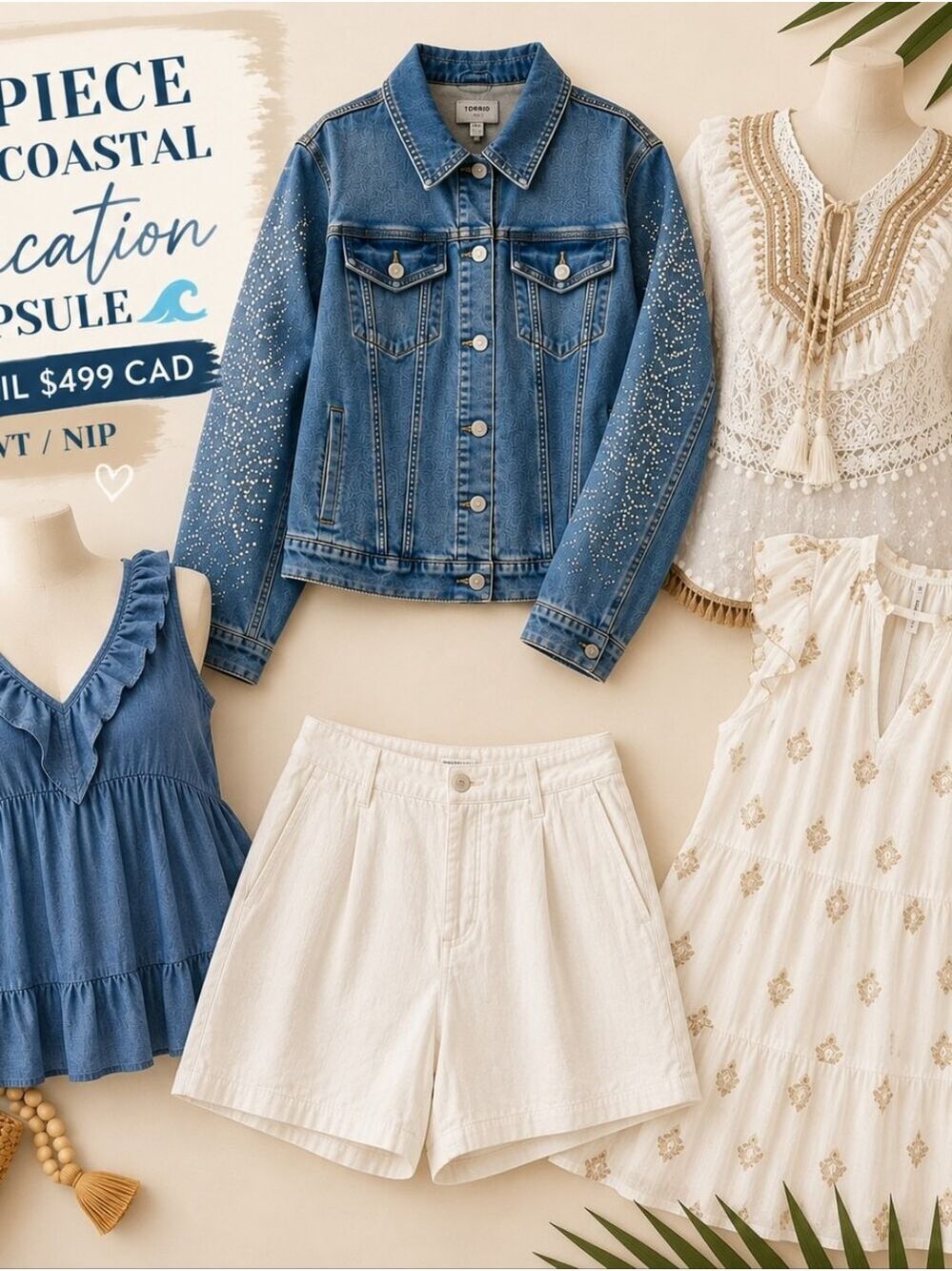 NWT 2X Coastal Vacation Capsule Bundle Torrid Hollister POL Haptics